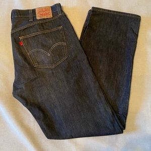 Levi’s Button-Fly 501 Jean. Black Wash. Straight, Original Fit. 38x34